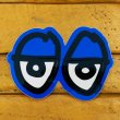 画像2: Krooked  Eyes Sticker Neon Blue 【メール便OK】