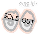 画像: Krooked  Eyes Sticker Neon Orange 【メール便OK】