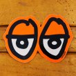 画像2: Krooked  Eyes Sticker Neon Orange 【メール便OK】