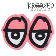 画像1: Krooked  Eyes Sticker Neon Pink 【メール便OK】