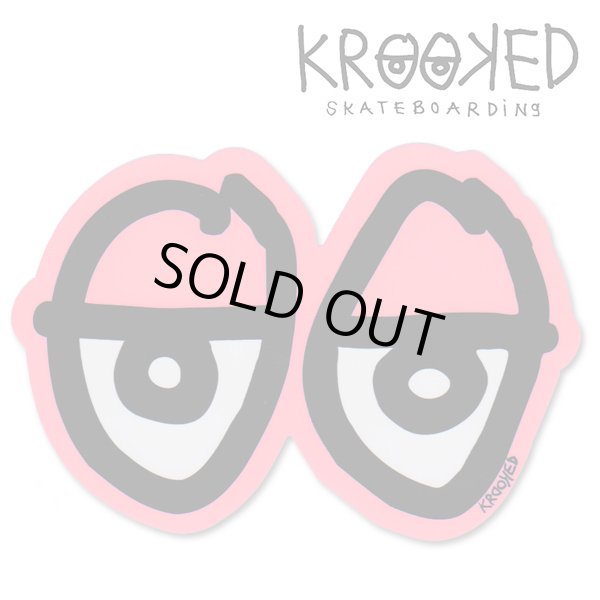 画像1: Krooked  Eyes Sticker Neon Pink 【メール便OK】