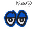 画像1: Krooked  Eyes Small Sticker Neon Blue 【メール便OK】