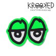 画像1: Krooked  Eyes Small Sticker Neon Green 【メール便OK】
