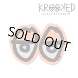 画像: Krooked  Eyes Small Sticker Neon Orange 【メール便OK】