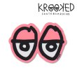 画像1: Krooked  Eyes Small Sticker Neon Pink 【メール便OK】