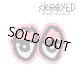 画像: Krooked  Eyes Small Sticker Neon Pink 【メール便OK】