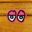 画像2: Krooked  Eyes Small Sticker Neon Pink 【メール便OK】