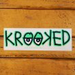 画像2: Krooked  Logo Sticker Neon Green 【メール便OK】