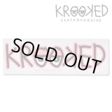 画像: Krooked  Logo Sticker Neon Pink 【メール便OK】