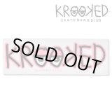 画像: Krooked  Logo Sticker Neon Pink 【メール便OK】