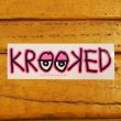 画像2: Krooked  Logo Sticker Neon Pink 【メール便OK】