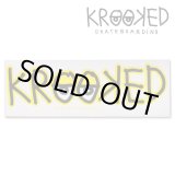 画像: Krooked  Logo Sticker Yellow 【メール便OK】