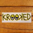 画像2: Krooked  Logo Sticker Yellow 【メール便OK】