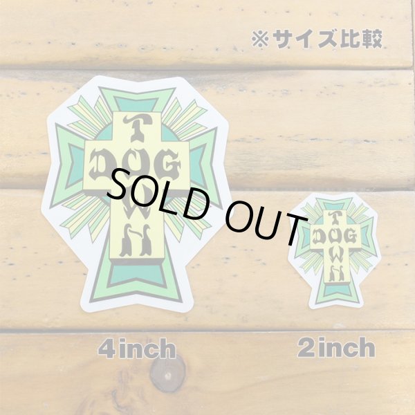 画像2: Dogtown Skateboards Cross Logo Die Cut sticker 4inch (Green) 【メール便OK】