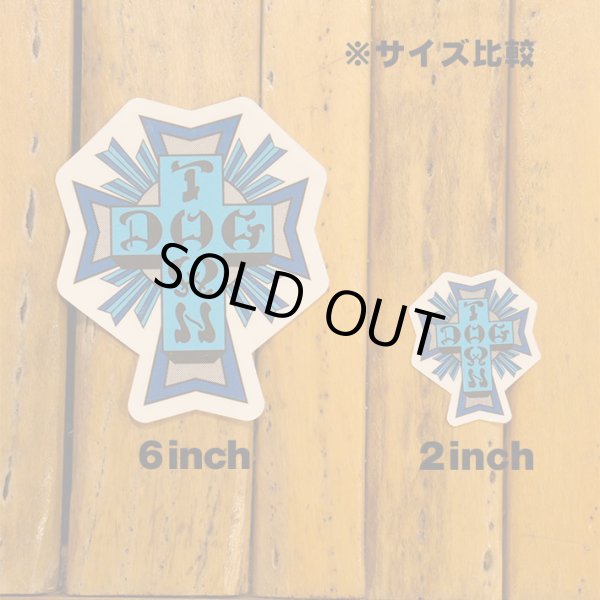 画像2: Dogtown Skateboards Cross Logo Die Cut sticker 2inch (Blue) 【メール便OK】