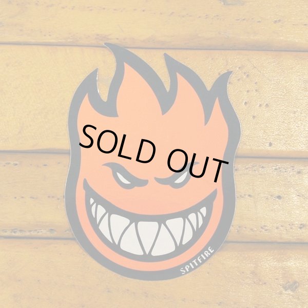 画像2: Spitfire Wheels  Devil Head 6" Sticker Orange 【メール便OK】