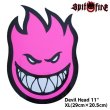 画像1: Spitfire Wheels  Devil Head 11" Sticker Neon Pink