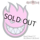 画像: Spitfire Wheels  Devil Head 11" Sticker Neon Pink