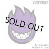 画像: Spitfire Wheels  Devil Head 6" Sticker Purple 【メール便OK】