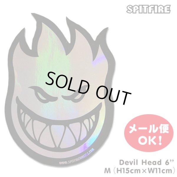 画像1: Spitfire Wheels  Devil Head 6" Sticker Prism