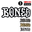 画像1: BONES WHEELS LOGO Sticker Sサイズ 【全4色】