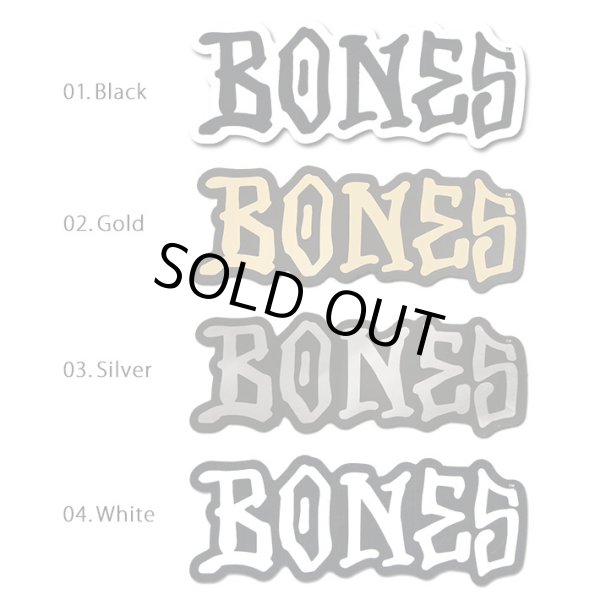 画像2: BONES WHEELS LOGO Sticker Mサイズ 【全4色】