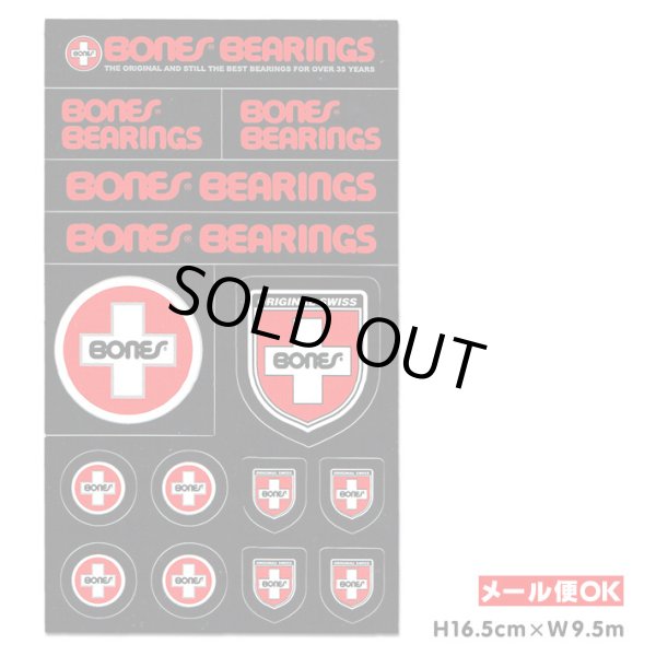 画像1: BONES SWISS BEARING LOGO Sticker Sheet