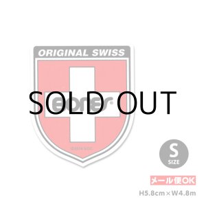 画像: BONES SWISS BEARING LOGO Shield Sticker Sサイズ