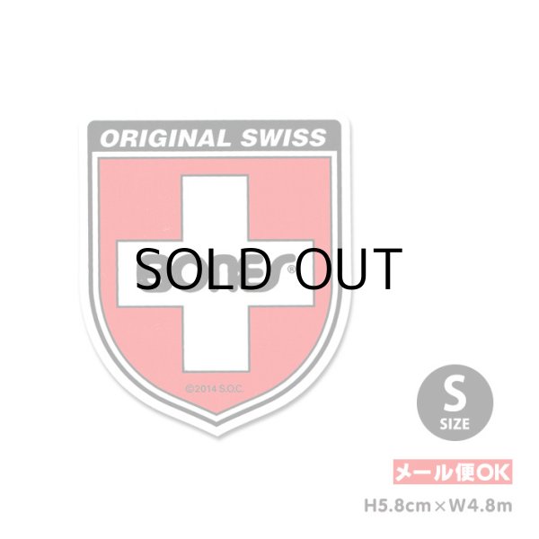 画像1: BONES SWISS BEARING LOGO Shield Sticker Sサイズ