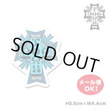 画像: Dogtown Skateboards Cross Logo Die Cut sticker 2inch (Blue) 【メール便OK】