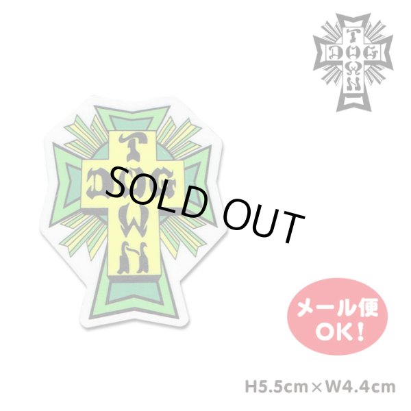 画像1: Dogtown Skateboards Cross Logo Die Cut sticker 2inch (Green) 【メール便OK】