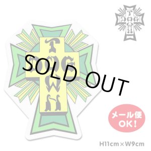 画像: Dogtown Skateboards Cross Logo Die Cut sticker 4inch (Green) 【メール便OK】