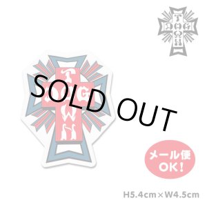 画像: Dogtown Skateboards Cross Logo Die Cut sticker 2inch (Red/Blue) 【メール便OK】