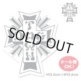 画像: Dogtown Skateboards Cross Logo Die Cut sticker 6inch (Black/White) 【メール便OK】