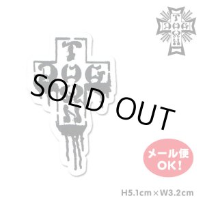 画像: Dogtown Skateboards Stencil Drip Sticker 2inch (Black/White) 【メール便OK】