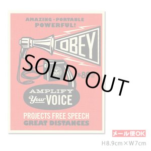 画像: OBEY Sticker ＜AMPLIFY Your VOICE＞ 【メール便OK】