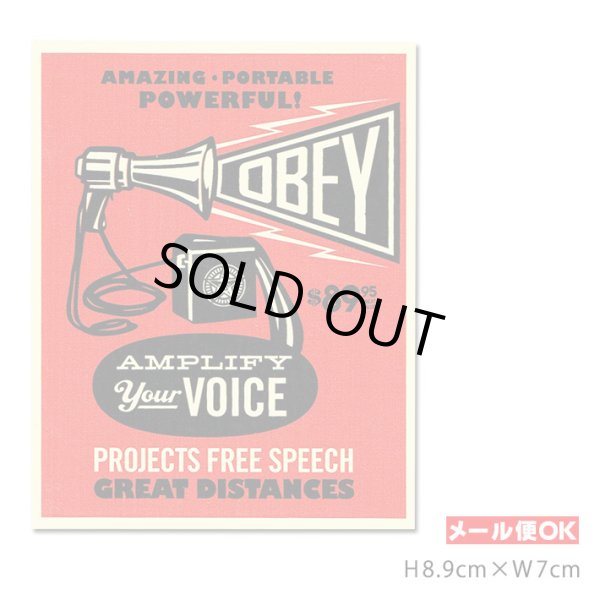 画像1: OBEY Sticker ＜AMPLIFY Your VOICE＞ 【メール便OK】