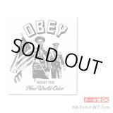 画像: OBEY Sticker ＜OBEY RESIST THE New World Order＞ 【メール便OK】