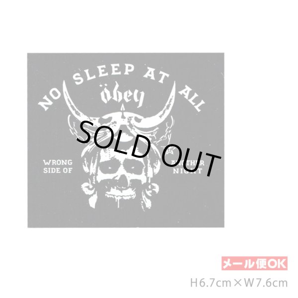 画像1: OBEY Sticker ＜NO SLEEP AT ALL＞ 【メール便OK】