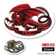 画像1: Oval Dragon Sticker 【全2色】