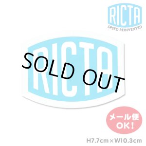 画像: Ricta Clear Mylar Logo Sticker (blue/white) 【メール便OK】