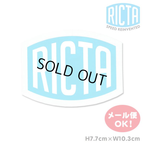 画像1: Ricta Clear Mylar Logo Sticker (blue/white) 【メール便OK】