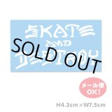 画像: Thrasher skate and destroy sticker (Blue） 【メール便OK】