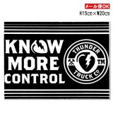 画像: Thunder Trucks KNOW MORE CONTROL Sticker 【メール便OK】
