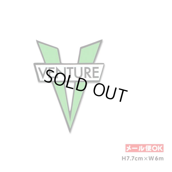 画像1: Venture Trucks V DieCut Sticker Small Size (Green)