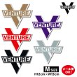 画像1: Venture Trucks Cross Bar sharp Diecut sticker M【メール便OK】