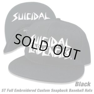 画像: SUICIDAL TENDENCIES ST Full Embroidered Baseball Hats (Black)