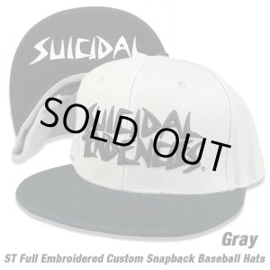 画像: SUICIDAL TENDENCIES ST Full Embroidered Baseball Hats (Gray)