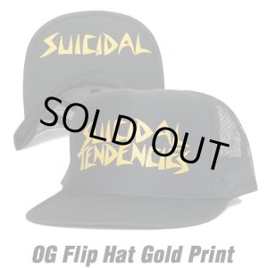 画像: SUICIDAL TENDENCIES OG Flip Mesh  Hat Gold Print (Black)