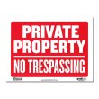 画像1: Sign Plate ［PRIVATE PROPERTY NO TRESPASSING］